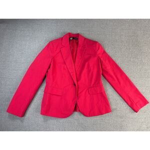 Zara Lapel Fuschia Blazer Suit Jacket Bright Bold Career US Size 8